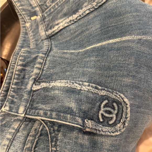 Authentic CHANEL DECK Jeans Denim 38 - Picture 5 of 15